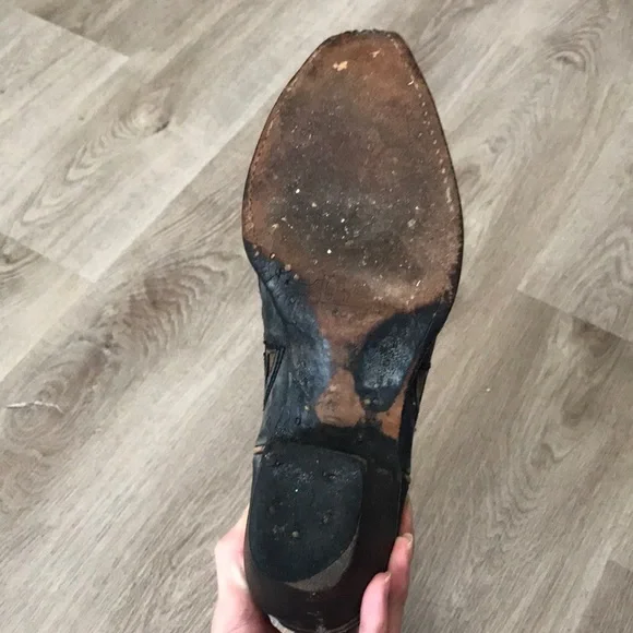 Corral Cowgirl Boots Western Brown Black Leather - Picture 14 of 14